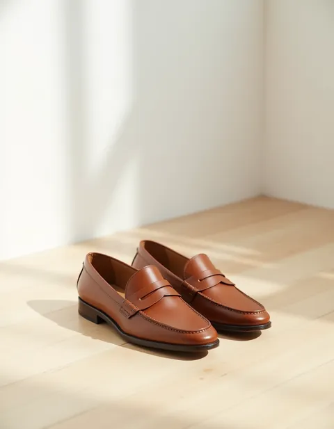 Braune Loafer